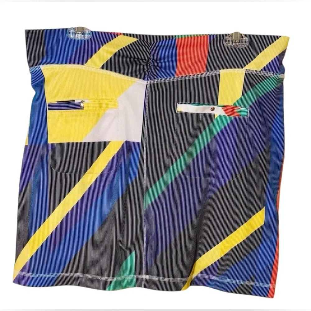 Colorful Antigua size M Skort print skirt shorts sport tennis golf pickleball